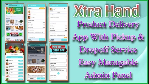 Product Delivery App With Pickup Dropoff Service App Source Code | Managed By Admin Panel | MakeEasy