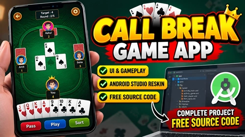 Thumbnail of Call Break Game Android Studio Project – Free Source Code