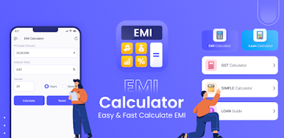 Loan EMI Calculator Source Code | Bank Info, Loan Info, Calculator  | Financial App For High eCPM | MakeEasy
